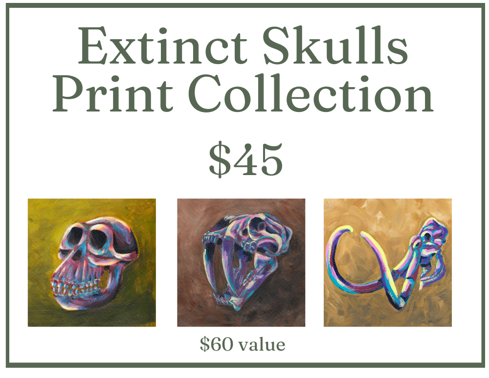 Extinct Skull Bundle collection -- $45 price for a $60 value