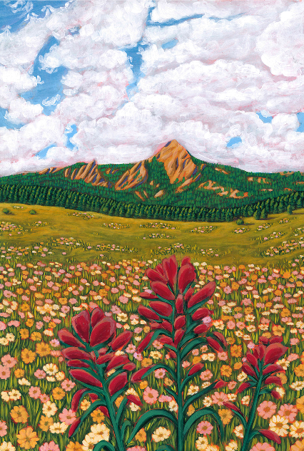 Boulder Flat Irons in Spring Print