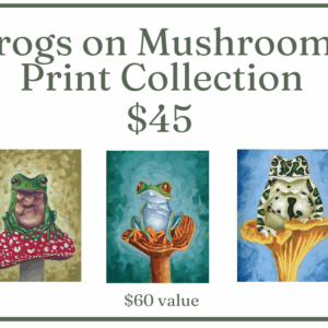 Frogs on Mushrooms Bundle pack -- $45 price for a $60 value